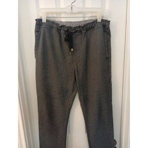 Mens Moshuma Stretchy Black/Gray Casual Pullon Comfortable Pants W Pockets Sz 30